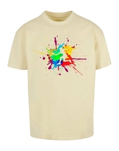 Футболка "Мужская футболка Color Splash Player Heavy Oversized ", желтый Merchcode