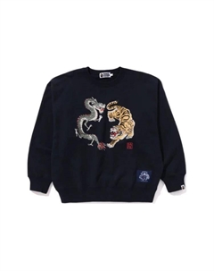 Толстовка мужская темно-синяя, синий A bathing ape®