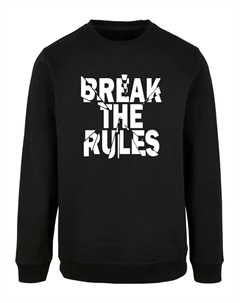 Свитер с круглым вырезом " Men's Break The Rules 2 Basic Crewneck", черный Merchcode