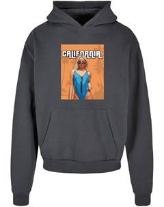 Толстовка с капюшоном " Men's Grand California Ultra Heavy Hoody", серый Merchcode