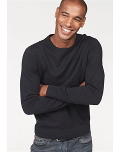 Свитер с круглым вырезом, в крапинку, цвет морской волны Tom tailor