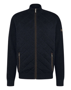 Кардиган с воротником стойкой, цвет морской волны Bugatti