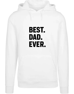 Толстовка с капюшоном " Men's Fathers Day - Best Dad Ever Hoody", белый Merchcode
