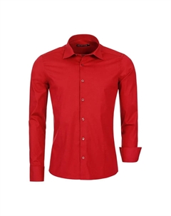 Рубашка с длинными рукавами "Чула Виста", приталенного кроя, красный Redbridge