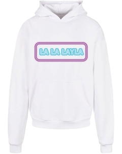 Толстовка с капюшоном " Men's LA LA LAYLA Ultra Heavy Hoody", белый Merchcode