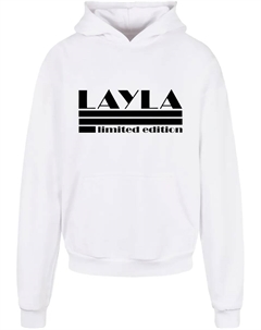 Толстовка с капюшоном " Men's Layla - Limited Edition Heavy Hoody", белый Merchcode