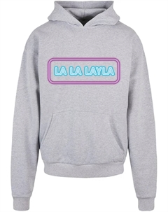 Толстовка с капюшоном " Men's LA LA LAYLA Ultra Heavy Hoody", серый Merchcode