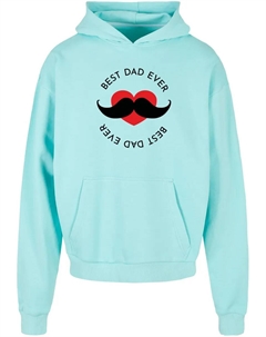 Толстовка с капюшоном " Men's Fathers Day - Best Dad Ultra Heavy Hoody", синий Merchcode
