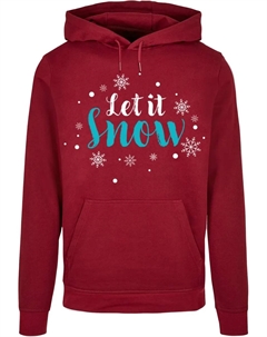 Толстовка с капюшоном " Men's Let it Snow Basic Hoody", цвет Burgundy Merchcode