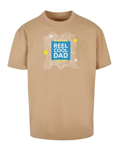 Футболка " Men's Fathers Day - Футболка Reel Cool Dad Heavy Oversize", бежевый Merchcode