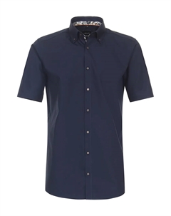 Деловая рубашка "Деловая рубашка с коротким рукавом однотонная", синий Venti