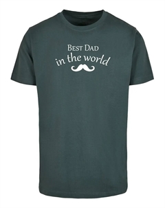 Футболка "Мужская футболка " День отца - Лучший папа в мире 2", зеленый Merchcode