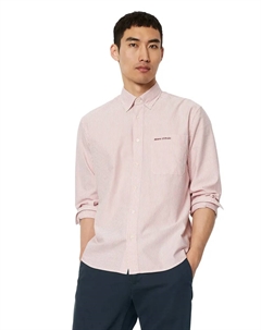 Рубашка с длинными рукавами, выполненная из качественного органического хлопка в полоску, красный Marc o'polo