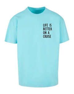 Футболка "Мужская футболка большого размера Life Is Better", синий Merchcode