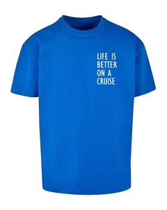 Футболка "Мужская футболка большого размера Life Is Better", синий Merchcode