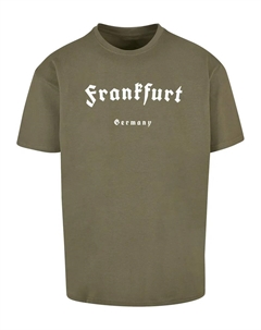 Футболка "Мужская футболка Frankfurt X Heavy Oversize-BY102", оливковый Merchcode