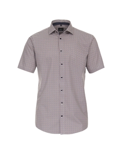 Деловая рубашка "Деловая рубашка с коротким рукавом с принтом", красный Venti