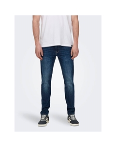 Джинсы скинни "Warp", синий Only & sons