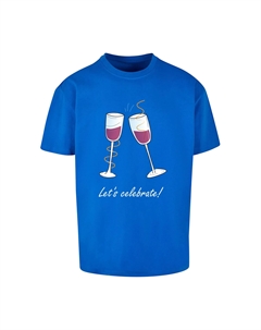 Футболка "Мужская футболка LetsCeleb Heavy Oversized Tee " ", синий Merchcode