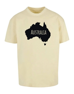 Футболка "Мужская футболка Australia Heavy Oversize -BY102", желтый Merchcode
