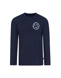 Пижама "Пижамный топ с длинными рукавами и смайликом" (1 шт.), цвет морской волны Trigema