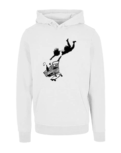 Толстовка с капюшоном "Магазин мужской одежды пока не уронишь худи", белый Merchcode