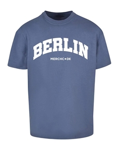 Футболка " Men's Berlin Wording - Heavy Oversize Tee", синий Merchcode