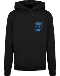 Толстовка с капюшоном " Men's Good Vibes Only Basic Hoody", черный Merchcode