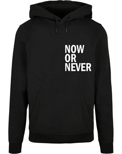 Толстовка с капюшоном " Men's Now Or Never Basic Hoody", черный Merchcode
