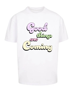 Футболка "Мужская футболка Good Things Heavy Oversized ", белый Merchcode