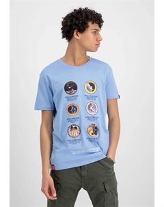 Футболка " Мужчины - Футболки Футболка Apollo Mission", голубой Alpha industries