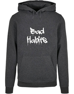 Толстовка с капюшоном " Men's Bad Habits Basic Hoody", цвет Charcoal Merchcode