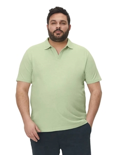 Рубашка-поло "из натурального хлопка и льна", зеленый Marc o'polo
