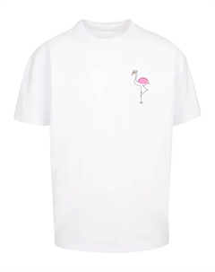 Футболка "Мужская футболка Flamingo Heavy Oversize", белый Merchcode