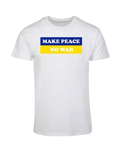 Футболка "Мужская футболка " Peace - Flag Words Basic", белый Merchcode