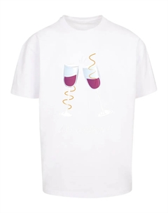 Футболка "Мужская футболка LetsCeleb Heavy Oversized Tee " ", белый Merchcode