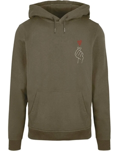Толстовка с капюшоном " Men's K Heart Basic Hoody", оливковый Merchcode