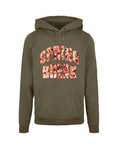 Толстовка с капюшоном " Men's Spring Break 1 Basic Hoody", оливковый Merchcode