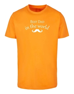 Футболка "Мужская футболка " День отца - Лучший папа в мире 2", цвет Paradiseorange Merchcode