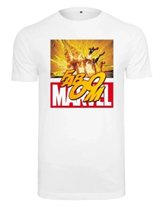 Рубашка с короткими рукавами " Men's Avengers Faboom Tee", белый Merchcode