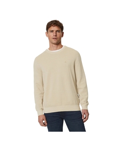 Свитер с круглым вырезом, структура пике, цвет Pure Cashmere Marc o'polo