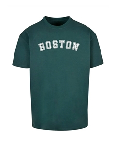Футболка "Мужская футболка Boston X Heavy Oversize-BY102", зеленый Merchcode