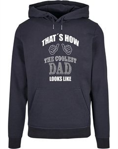 Толстовка с капюшоном " Men's Coolest Dad Basic Hoody", цвет морской волны Merchcode
