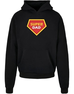 Толстовка с капюшоном " Men's Fathers Day - Super Dad Ultra Heavy Hoody", черный Merchcode