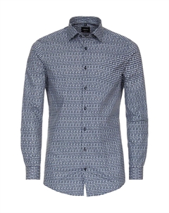 Деловая рубашка "Деловая рубашка принт", синий Venti