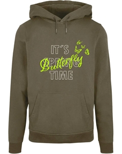 Толстовка с капюшоном " Men's It's Spring Time Basic Hoody", оливковый Merchcode