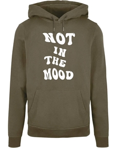 Толстовка с капюшоном " Men's NITM-Whirled Back x Basic Hoody", оливковый Merchcode