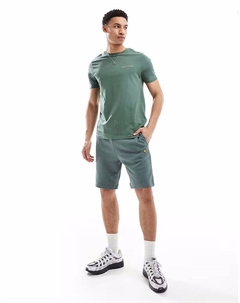 Шорты средней длины цвета x583 зеленый ртутный Lyle & scott