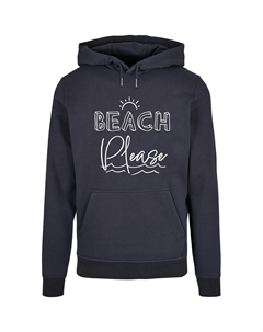 Толстовка с капюшоном " Men's Beach Please Basic Hoody", цвет морской волны Merchcode