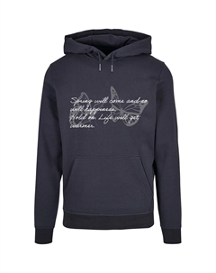 Толстовка с капюшоном " Men's Spring Saying Basic Hoody", цвет морской волны Merchcode